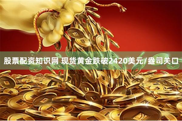 股票配资知识网 现货黄金跌破2420美元/盎司关口