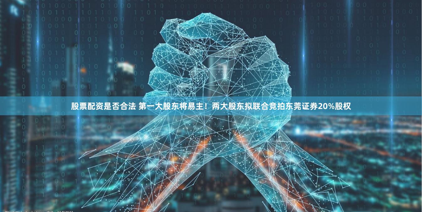 股票配资是否合法 第一大股东将易主！两大股东拟联合竞拍东莞证券20%股权